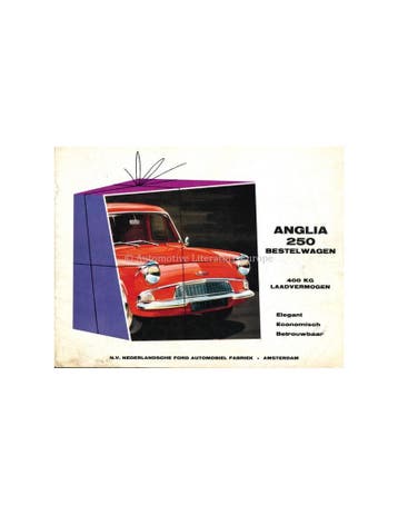 1961 FORD ANGLIA 250 BESTELWAGEN BROCHURE NEDERLANDS