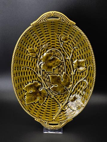 Sarreguemines - Antique - Schaal - Aardewerk