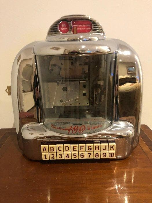 Distributeur automatique - 3W1 - Seeburg 3W1 Jukebox, Antiquités & Art, Antiquités | Assiettes décoratives & Carrelages