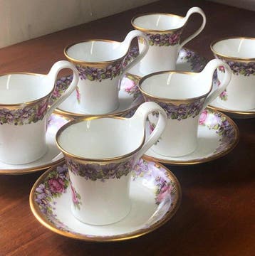 Fürstenberg - Koffieservies (6) - tazzine demitasse con