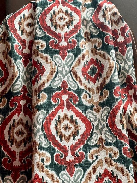 Dubbele breedte. Exclusieve Ottomaanse bedrukkte stof., Antiquités & Art, Tapis & Textile