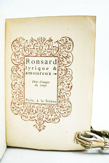 Pierre De Ronsard - Ronsard lyrique et amoureux - 1922