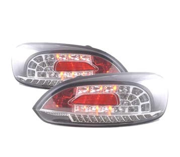 Feux Arrière Pour Volkswagen Vw Scirocco 08-14 Led Fond Noir, Verzenden