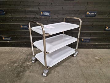 Serveerwagen | Maxima | 3 niveaus | RVS | horeca