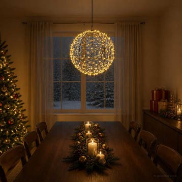 vidaXL Kerst Finial Licht 750 LEDs Warmwit Ø 50 x 52 cm, Verzenden, Nieuw