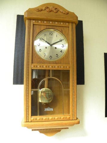 Regulateur - Hout, Glas, Koper - 1980-1990
