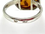 Vintage unieke glanzende Baltische amber ring – Stralende, Verzamelen, Nieuw