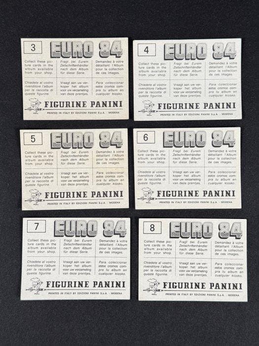 1984 Panini #3/8 Euro 84 - Champion Team - 6 Sticker - Near, Collections, Autocollants