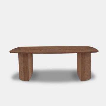 Tafel Deens Ovaal Eikenhout  Half Rond  160x90, Nieuw
