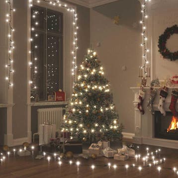 vidaXL Lichtsnoer 2000 LEDs voor binnen en buiten IP44 200, Verzenden
