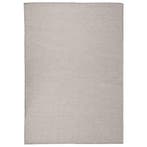 vidaXL Buitenkleed platgeweven 140x200 cm lichtgrijs, Verzenden, Nieuw