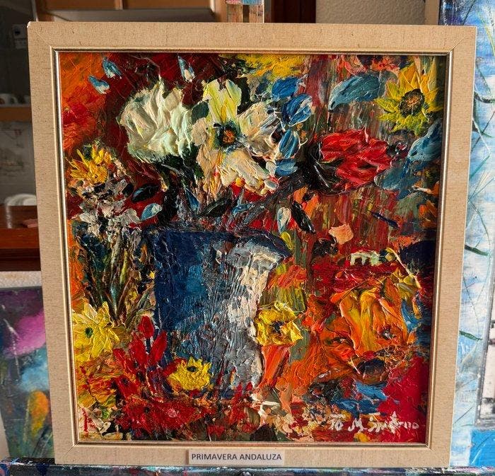 Miroslav Spadrna (Pintorcheco) - Primavera andaluza, Antiek en Kunst, Kunst | Schilderijen | Modern