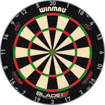 Winmau Blade 6 Carbon | Retour deal | Sla nu je slag!, Sport en Fitness, Darts, Verzenden, Zo goed als nieuw, Dartbord