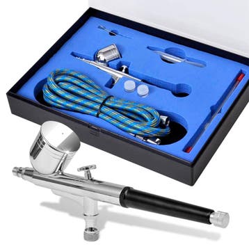 vidaXL Airbrush set 0,2 / 0,3 / 0,5 mm mondstukken, Verzenden