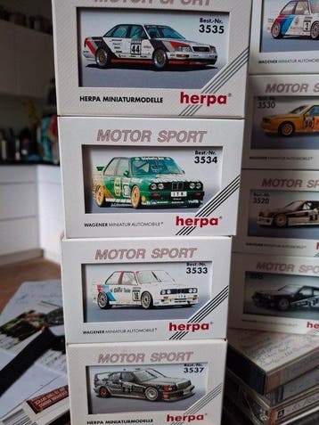 Herpa 1:87 - Voiture miniature (8) - BMW M3; Mercedes-Benz, Nieuw