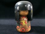 Set van 3 / Japanse vintage houten kokeshi-pop (Hoogte:, Antiek en Kunst