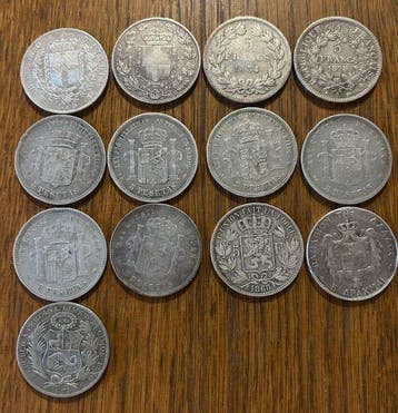 Italie, Espagne, Pérou, Grèce, Belgique, France. Lotto 13