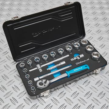 Datona Dopsleutelset Datona 8 t/m 24mm met 3/8 ratel -, Ophalen of Verzenden
