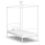 vidaXL Hemelbedframe metaal wit 90x200 cm, Huis en Inrichting, Verzenden, Nieuw