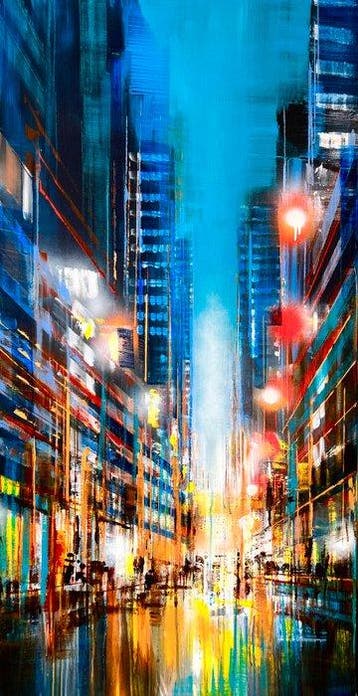 Prettau - City Cité - red lightings (vertical)