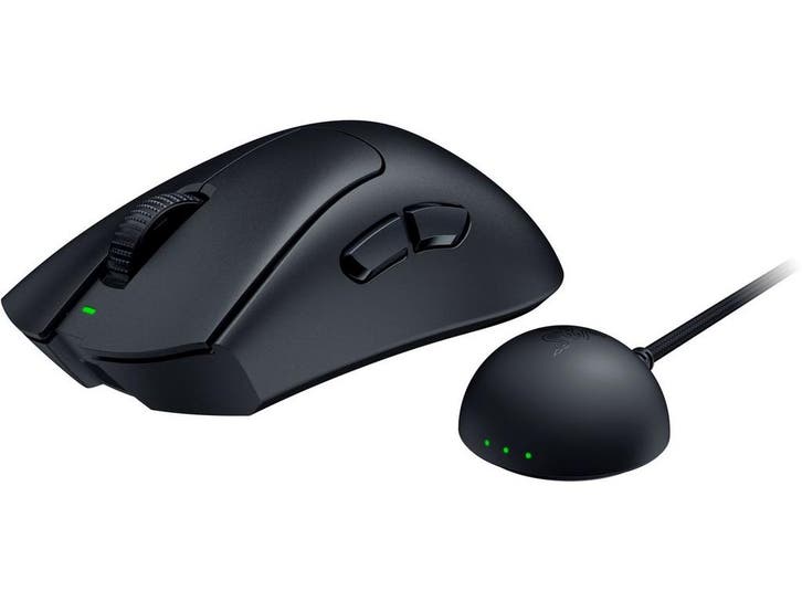 Razer DeathAdder V4 Pro - Draadloze Ergonomische Muis -, Computers en Software, Muizen, Zo goed als nieuw, Verzenden