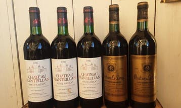 1996 x 3 Chateau Hanteillan & 1999 x 2 Chateau Le Loup -, Collections