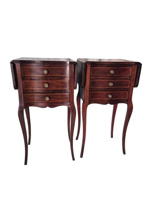 Table de chevet - Bois - H : 72 cm, Antiquités & Art, Antiquités | Autres Antiquités