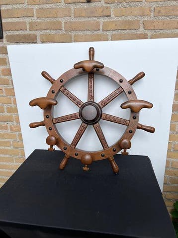 Porte-manteau - Roue du navire - Chêne - Volant