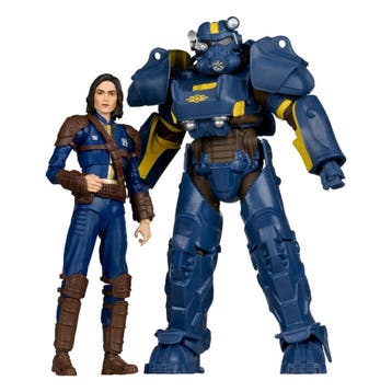 Fallout 4 Statue 2-Pack T-60 Vault Tec & Sole Survivor 18 cm, Ophalen of Verzenden, Nieuw
