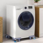 vidaXL Wasmachinebasis Grijs 66 x 66 x 12 cm Roestvrij staal, Verzenden