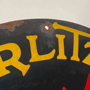 Wurlitzer - Emaille bord - Ø50 cm - Gemaakt van een dikke