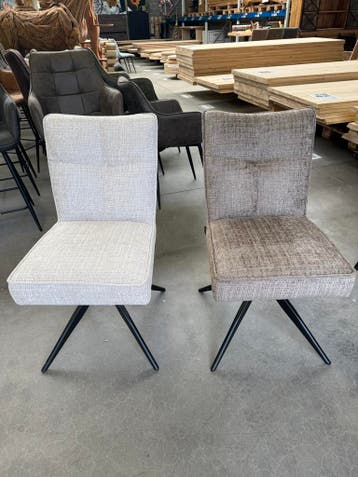 Lotte eetkamerstoel, draaiend + return (nieuw, A-keuze), Huis en Inrichting, Stoelen, Nieuw, Stof