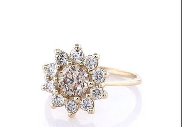 Zonder minimumprijs - Ring - 14 karaat Geel goud - 1.32ct., Nieuw