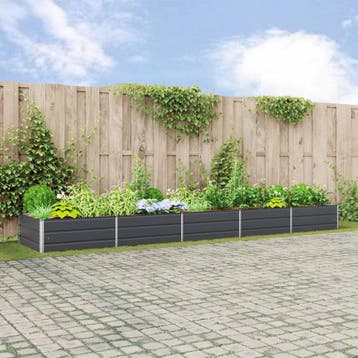 vidaXL Plantenbak Antraciet 480 x 100 x 45 cm Gegevens staal, Verzenden, Nieuw