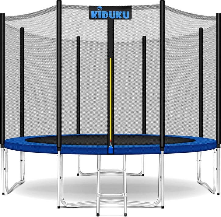 Trampoline - Met veiligheidsnet - 244 cm - Tot 150 kg - Blau, Kinderen en Baby's, Speelgoed | Buiten | Trampolines, Nieuw, Verzenden