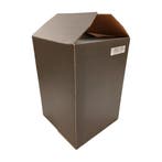 Vouwdoos 280x280x400 enkelgolf karton zwart fefco 0201 (20, Ophalen of Verzenden
