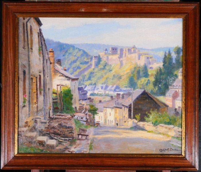 Constant-Léon Duval (1877-1956) - Belgium, Bouillon Castle, Antiquités & Art, Art | Peinture | Classique