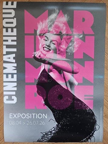 Philippe Halsman - Affiche originale dexposition - Marilyn
