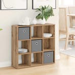 vidaXL Dressoir met lade Artisan Eiken 73,5 x 24 x 69,5 cm, Verzenden, Nieuw