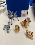 Swarovski - Beeldje, Lady and the Tramp - 10 cm - Kristal -