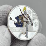 Tuvalu. 1 Dollar 2010 – Great Warriors: Knight – 1 oz Silver, Postzegels en Munten