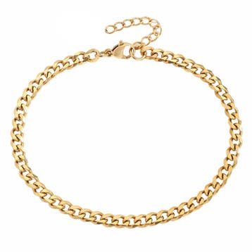 Fako Bijoux - Enkelbandje - Enkelsieraad - Schakelketting -, Bijoux, Sacs & Beauté, Verzenden
