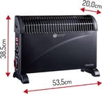 2dekans | Mesko Elektrische Convector Kachel - Instelbare, Huis en Inrichting, Kachels, Ophalen of Verzenden, Nieuw
