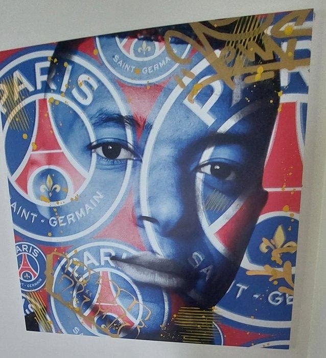 AIIROH (1987) - PSG - Mbappé, Antiquités & Art, Art | Peinture | Moderne
