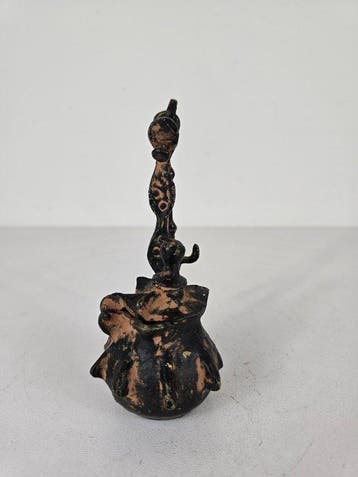Bronze Lampe à huile - 25.5 cm - Réplique de lampe à huile