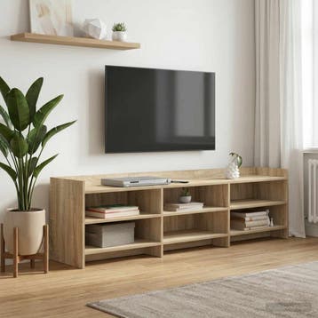 vidaXL TV Kast 168 x 33 x 47 cm Sonoma Eiken Bewerkt hout, Verzenden