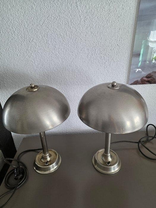König ( abgelesen *) - König - Bureaulamp (2) - Metaal, Antiquités & Art, Antiquités | Éclairage