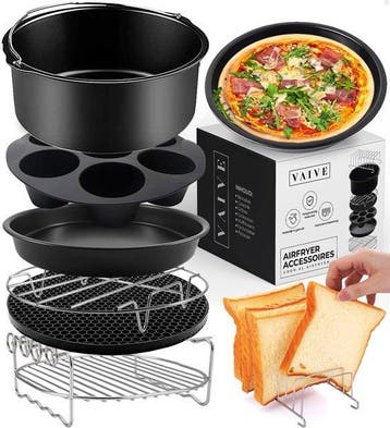 2dekans | VAIVE Heteluchtfriteuse Accessoires Set - Geschikt, Ophalen of Verzenden, Nieuw