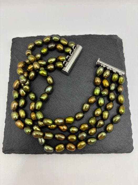 verzilverd sluiting - Armband, Verzamelen, Mineralen en Fossielen