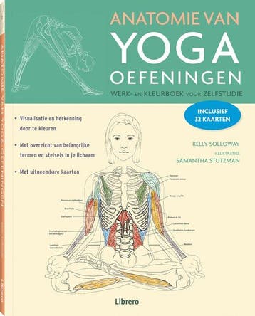 Anatomie van yoga oefeningen: Werk- en kleurboek, Boeken, Verzenden, Zo goed als nieuw, Kelly Solloway
